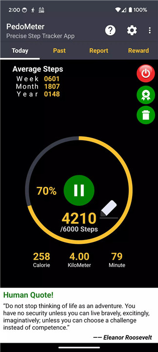 Pedometer: Step Tracker App screenshot