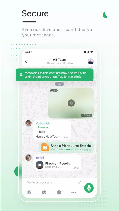 Enigma Messenger screenshot