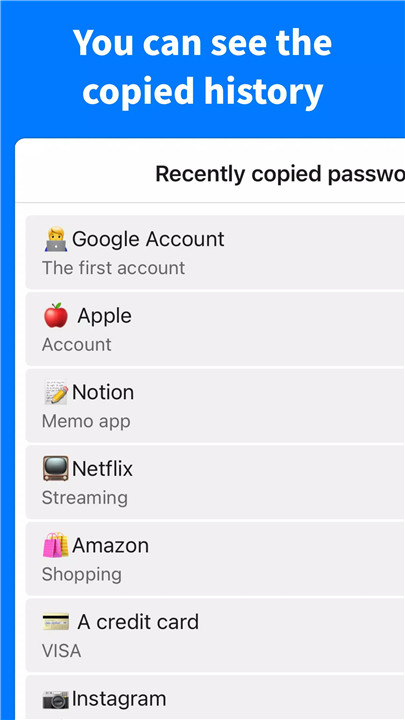 Password Manager - Clipboard screenshot