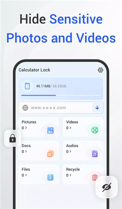 Calculator Lock - Vault, HideX screenshot