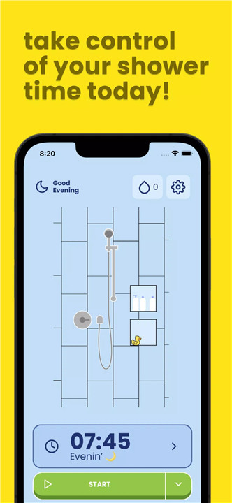 Bath timer: Shorter Showers screenshot