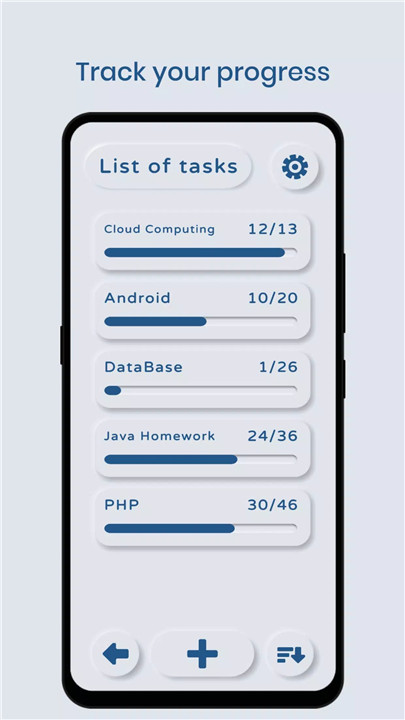 Simple Progress Tracker screenshot