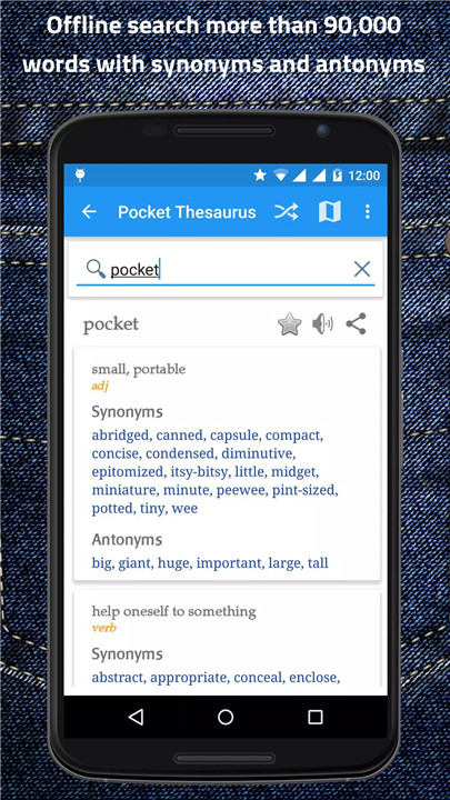 Pocket Thesaurus screenshot