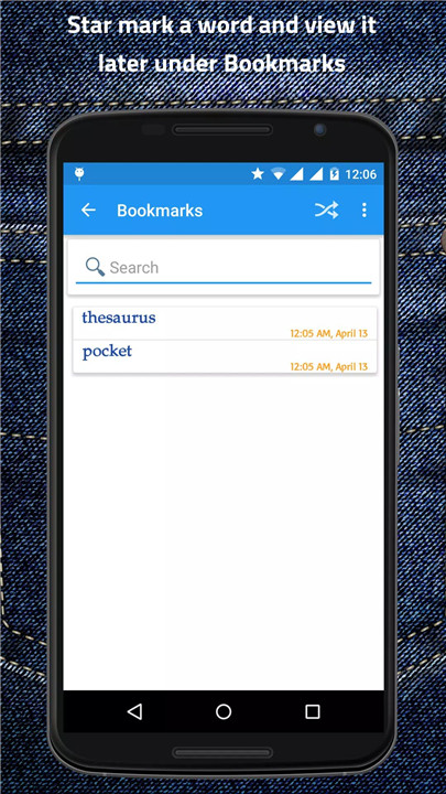 Pocket Thesaurus screenshot