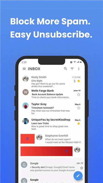 Inbox Homescreen screenshot