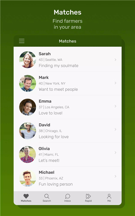 Farmers Dating Site App screenshot