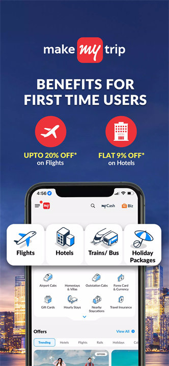 MakeMyTrip screenshot