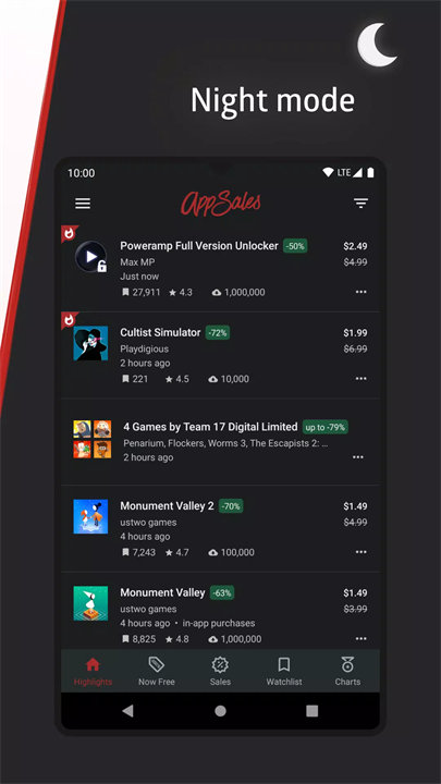 AppSales screenshot