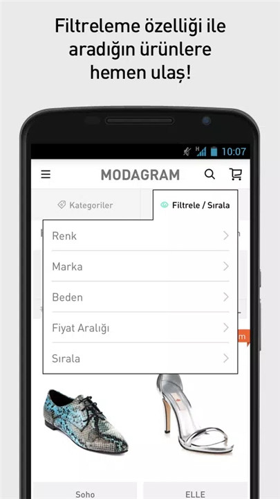 Modagram screenshot