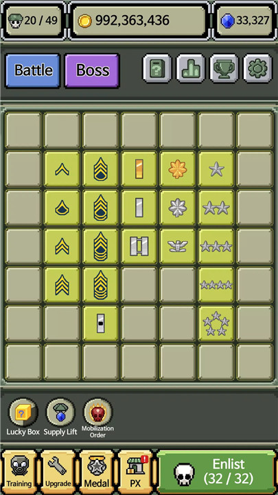 Raising Rank Insignia screenshot