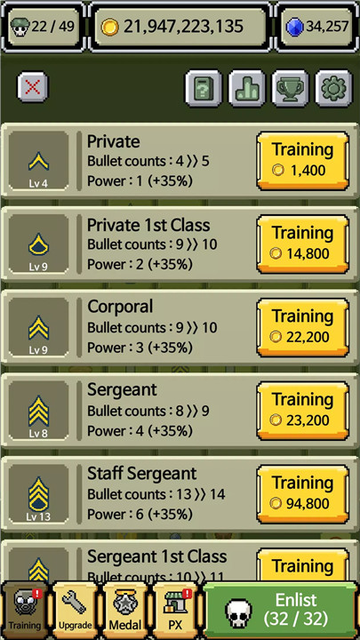 Raising Rank Insignia screenshot