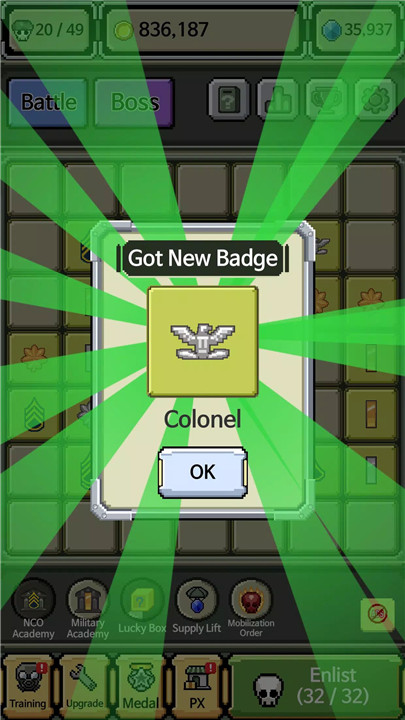 Raising Rank Insignia screenshot