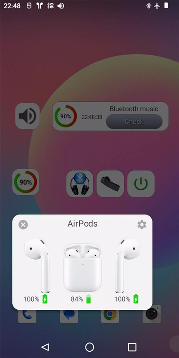 Bluetooth Audio Widget Battery screenshot