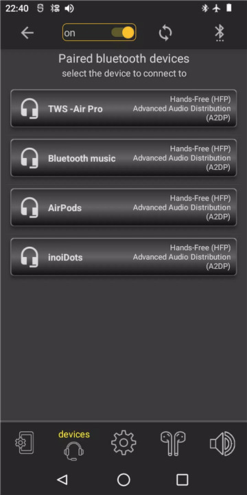 Bluetooth Audio Widget Battery screenshot