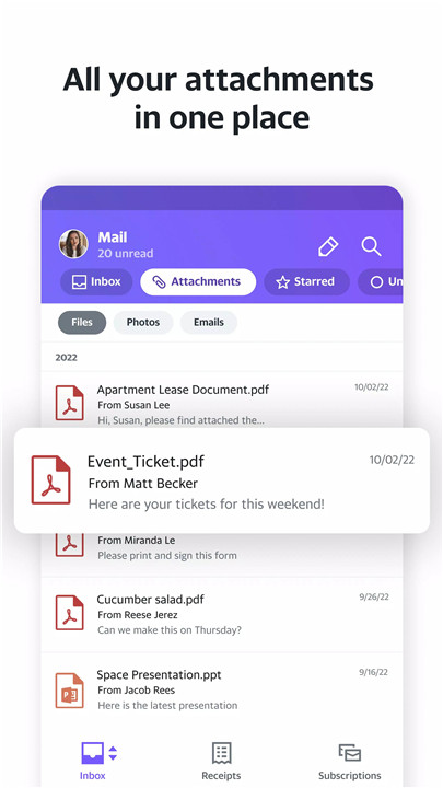 Yahoo Mail screenshot