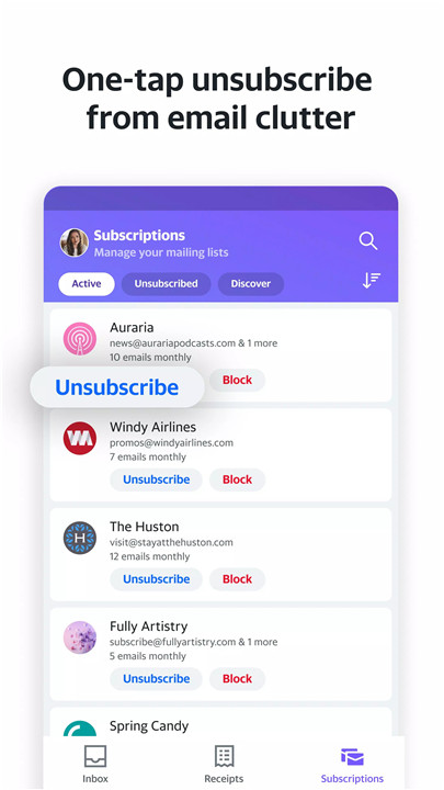 Yahoo Mail screenshot