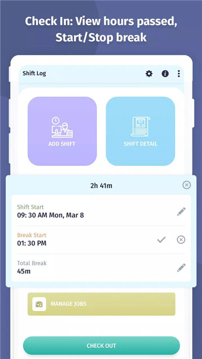 Shift Log – Office Hours Track screenshot