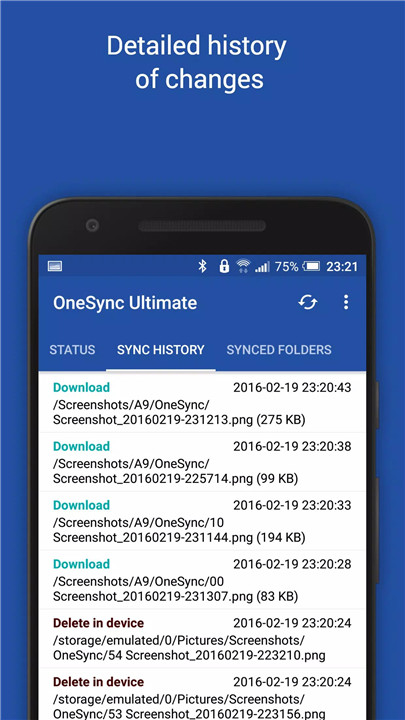 OneSync screenshot