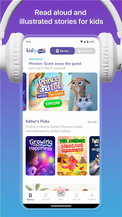 Kidly – Stories for Kids screenshot