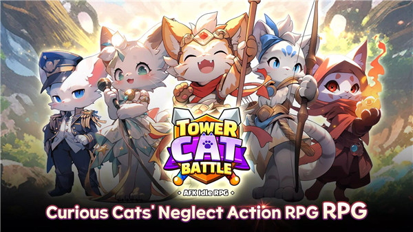 Tower Cat Battle: Idle Cat RPG screenshot