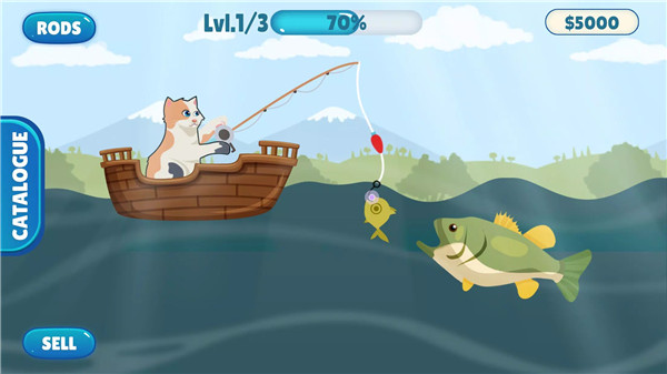 Fish Catching - Cat Fish Game screenshot