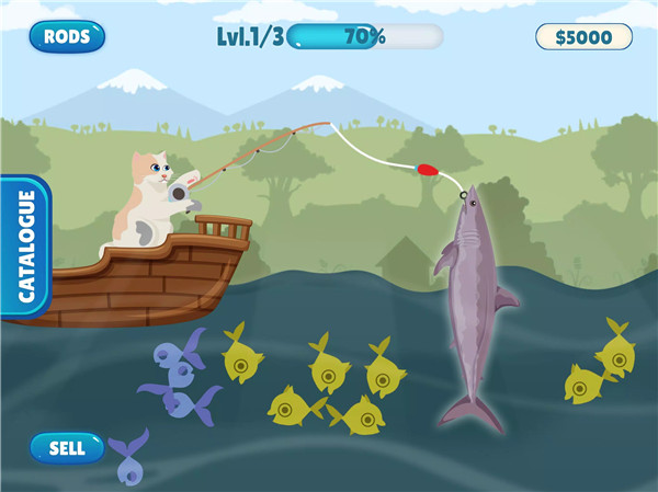 Fish Catching - Cat Fish Game screenshot