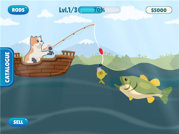 Fish Catching - Cat Fish Game screenshot