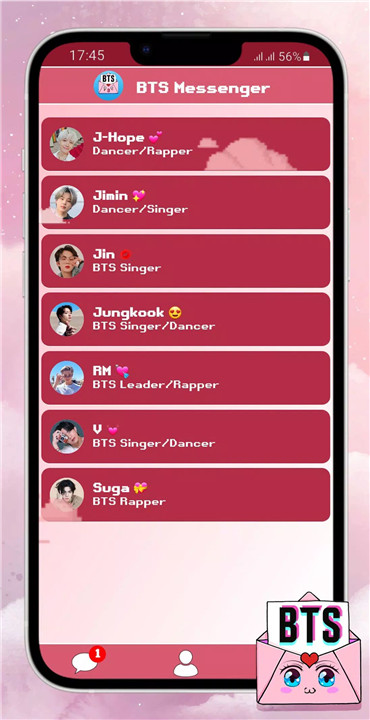 BTS Messenger : Chat Simulator screenshot