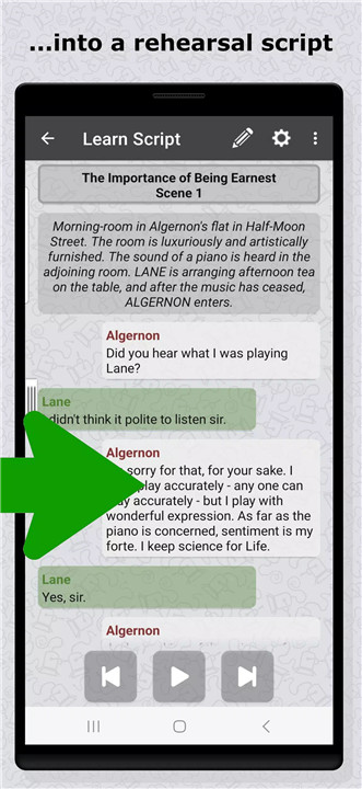 Script Rehearser screenshot