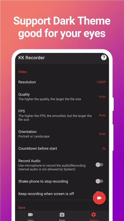 Gameplay Recorder - KKRecorder screenshot