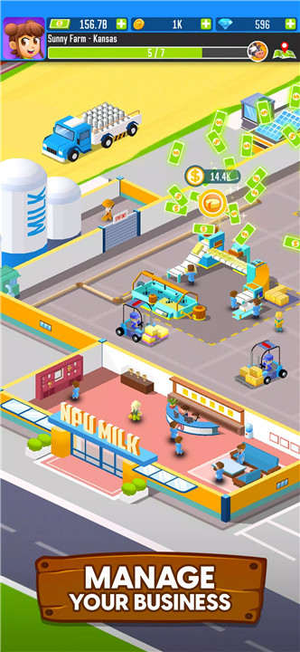 Milk Farm Tycoon screenshot