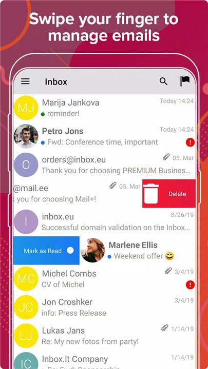 Mail.ee screenshot