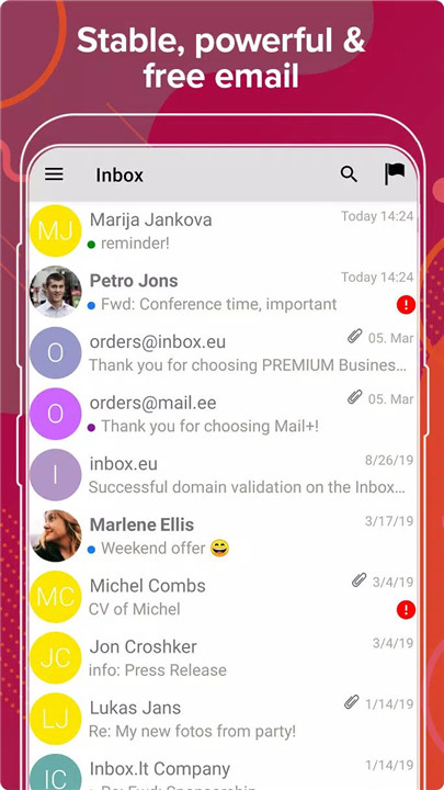 Mail.ee screenshot