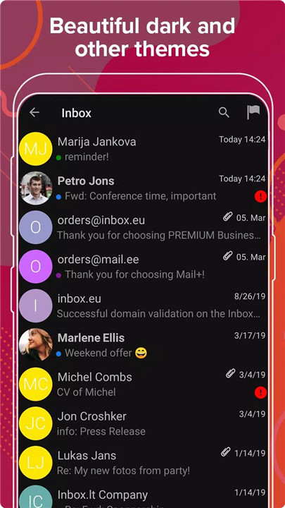 Mail.ee screenshot