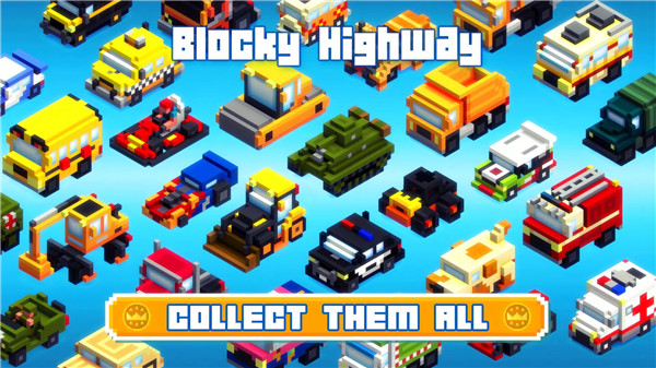 Blocky Highway: Traffic Racing screenshot