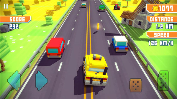 Blocky Highway: Traffic Racing screenshot