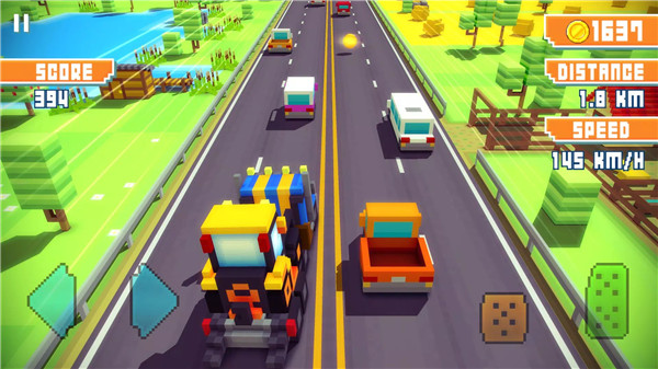 Blocky Highway: Traffic Racing screenshot