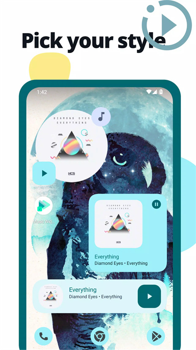 音乐小部件 - Music Widget screenshot