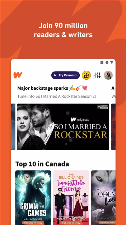 Wattpad - Read & Write Stories screenshot