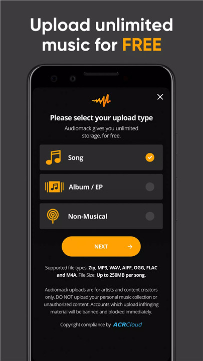 Audiomack Creator-Upload Music screenshot