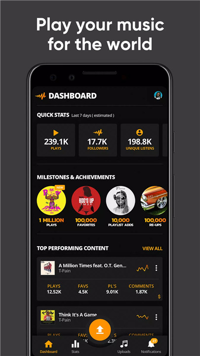 Audiomack Creator-Upload Music screenshot