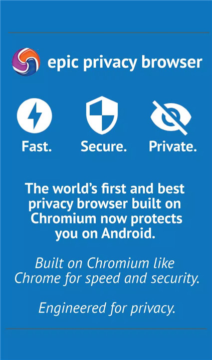 Epic Privacy Browser with VPN screenshot