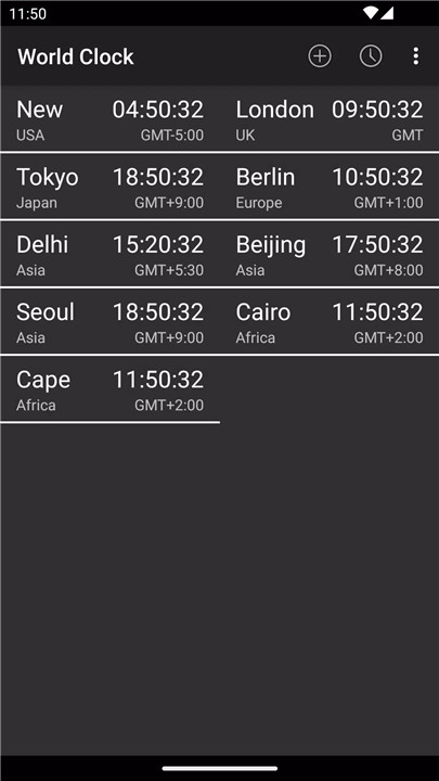 World Clock & Widget screenshot