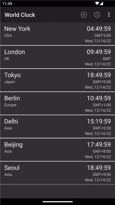 World Clock & Widget screenshot