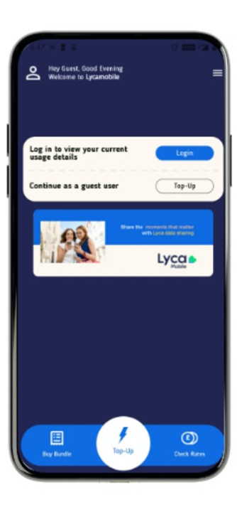 Lycamobile screenshot