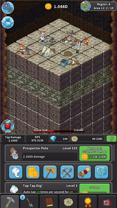 Tap Tap Dig: Idle Clicker Game screenshot