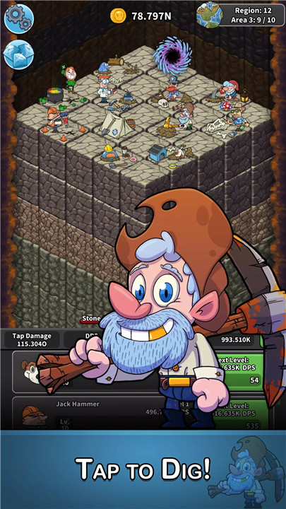 Tap Tap Dig: Idle Clicker Game screenshot