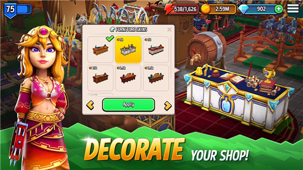 Shop Titans: Crafting Tycoon screenshot