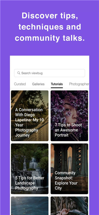 VIEWBUG - Photography screenshot