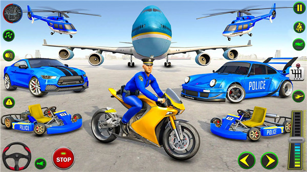 Police Plane Transporter Game screenshot